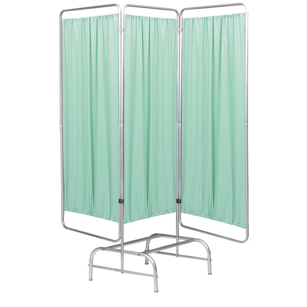 3 Section Stationary King with Vinyl Panels-Green